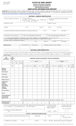Document preview: Form AA302 Employee Information Report - New Jersey