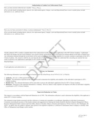 ATF Form 3000.12 ATF Citizens Academy Application - Draft, Page 2