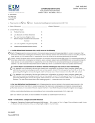 Form EIB94-07 Exporter's Certificate for Use With a Short Term Export Credit Insurance Policy, Page 2