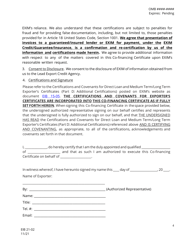 Form EIB21-02 Exim Co-financing Certificate, Page 4