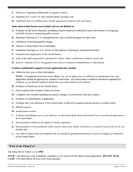 Instructions for USCIS Form I-212 Application for Permission to Re-apply for Admission Into the United States After Deportation or Removal, Page 15