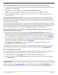 Instructions for USCIS Form I-212 Application for Permission to Re-apply for Admission Into the United States After Deportation or Removal, Page 16