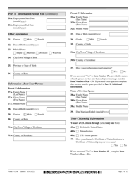 USCIS Form I-129F Petition for Alien Fiance(E), Page 3