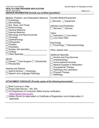 Form DR361 Health Care Provider Application - California, Page 2
