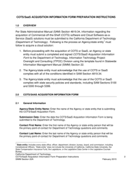 Instructions for Form SIMM22B Cots/Saas Acquisition Information Form - California, Page 3