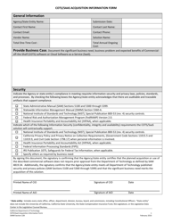 Form SIMM22B Cots/Saas Acquisition Information Form - California