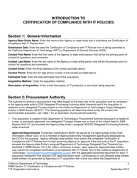 Instructions for Form SIMM71B Certification of Compliance With It Policies - California, Page 3
