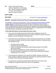Form SIMM5330-B Information Security and Privacy Program Compliance Certification - California, Page 3
