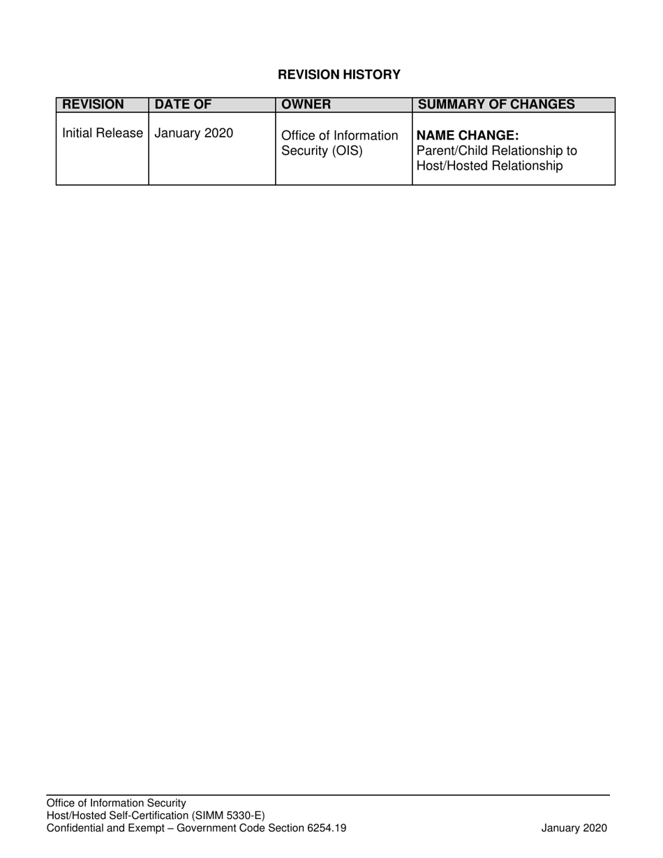 Form SIMM5330-E Host / Hosted Self-certification - California, Page 2