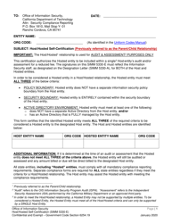 Form SIMM5330-E Host/Hosted Self-certification - California, Page 3