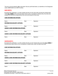 Form SIMM5330-E Host/Hosted Self-certification - California, Page 4