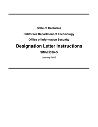 Instructions for Form SIMM5330-A Designation Letter - California
