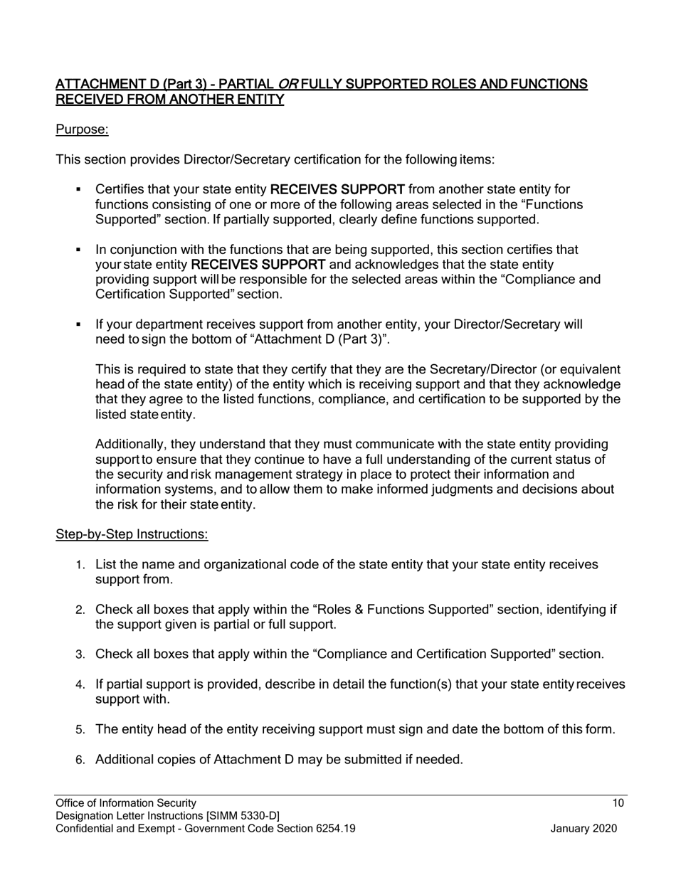 Instructions for Form SIMM5330-A Designation Letter - California, Page 12