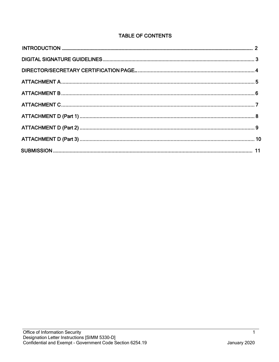 Instructions for Form SIMM5330-A Designation Letter - California, Page 3