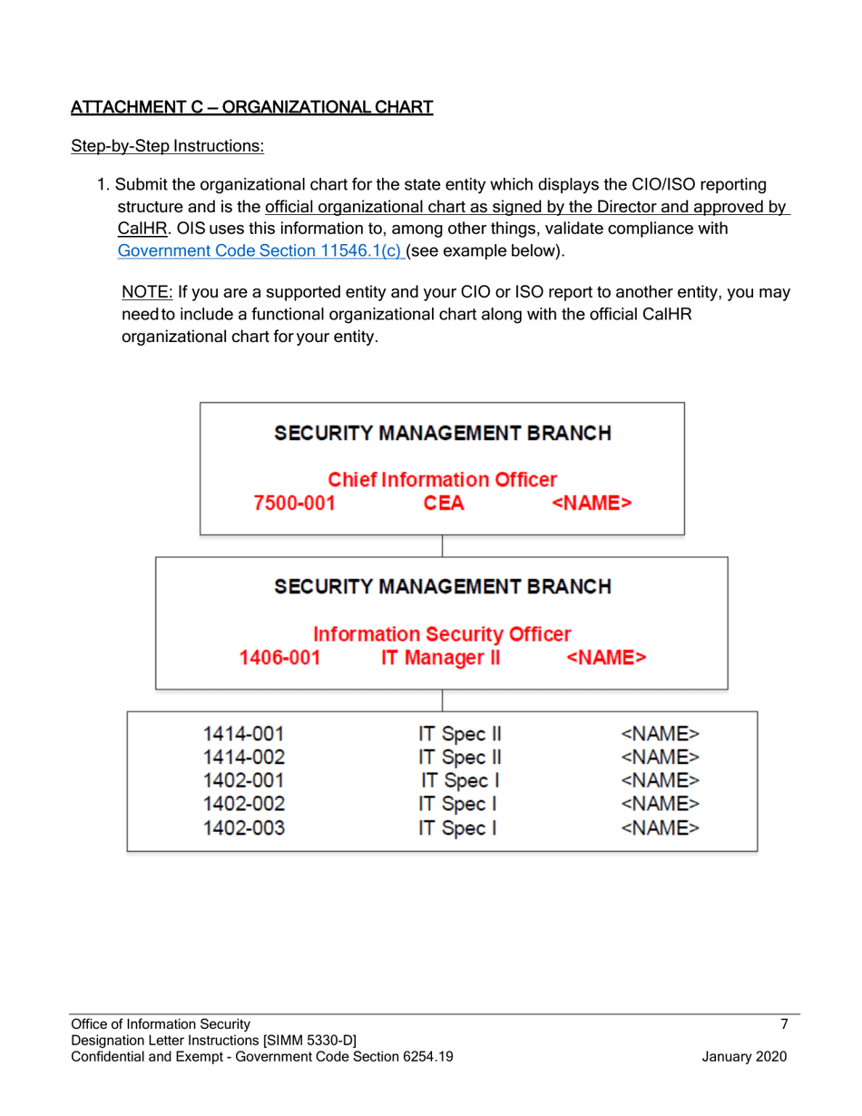 Instructions for Form SIMM5330-A Designation Letter - California, Page 9