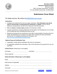 Form SURC Certificate of Surrender (Foreign Qualified Corporation Only) - California
