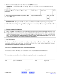Form SI-100 Statement of Information (California Nonprofit, Credit Union and General Cooperative Corporations) - California, Page 3