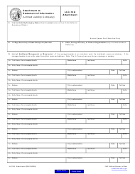 Form LLC-12A Attachment to Statement of Information (Limited Liability Company) - California