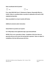 Form DGS OAH20 School District Request to Set Teacher Dismissal Case - California, Page 4