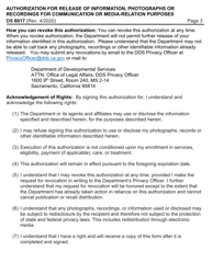 Form DS6017 Authorization for Release of Information, Photographs or Recordings for Communication or Media-Relation Purposes - California, Page 3