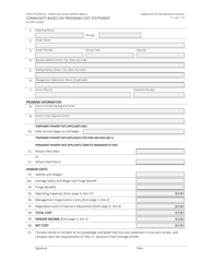 Document preview: Form DS1897 Community-Based Day Program Cost Statement - California