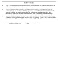 Formulario DS1804 Notificacion De La Resolucion - California (Spanish), Page 2