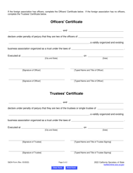 Form S&amp;DA Statement and Designation by Foreign Association - California, Page 6