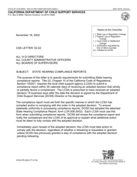 Document preview: Form LCR008 State Hearing Compliance Form - California