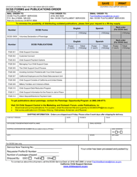 Document preview: Form DCSS0596 Dcss Forms and Publications Order - California
