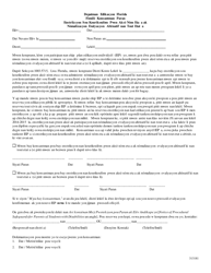 Form 313181 Parental Consent Form - Instruction in the State Standards Access Points Curriculum and Statewide, Standardized Alternate Assessment - Florida (Haitian Creole)