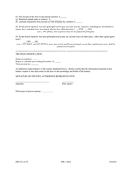 Form DFS-N1-2178 Care and Maintenance Trust Fund, Annual Trustee Report - Florida, Page 3