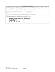 Form DFS-N1-2037 Application to Renew Internship Due to Illness, Hardship, or Awaiting Results - Florida, Page 2