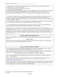 Form DFS-N1-1757 Application for Direct Disposal Establishment License - Florida, Page 4