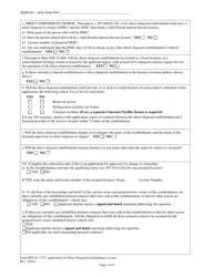 Form DFS-N1-1757 Application for Direct Disposal Establishment License - Florida, Page 5