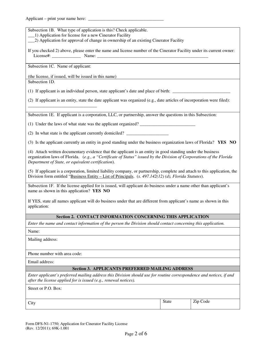 Form DFS-N1-1750 - Fill Out, Sign Online and Download Printable PDF ...