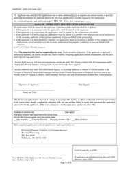 Form DFS-N1-1750 Application for Cinerator Facility License - Florida, Page 6