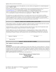 Form DFS-N1-1706 Application for Embalmer License by Internship and Examination - Florida, Page 6