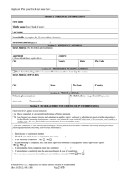 Form DFS-N1-1721 Application for Funeral Director License by Endorsement - Florida, Page 2