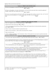 Form DFS-N1-1720 Application for Funeral Director License by Internship and Examination - Florida, Page 5