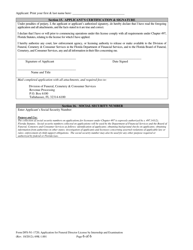 Form DFS-N1-1720 Application for Funeral Director License by Internship and Examination - Florida, Page 6