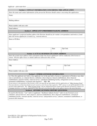 Form DFS-N1-1758 Application for Refrigeration Facility License - Florida, Page 3