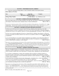 Form DFS-N1-1722 Application for Funeral Director Intern License - Florida, Page 2