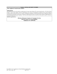 Form DFS-N1-1733 Application to Extend Embalmer Apprenticeship - Florida, Page 2