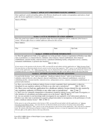 Form DFS-C-BBRI Broker of Burial Rights License Application - Florida, Page 3