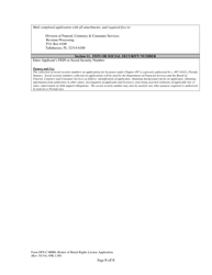 Form DFS-C-BBRI Broker of Burial Rights License Application - Florida, Page 6