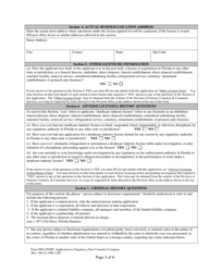 Form DFS-CEMN Application to Organize a New Cemetery Company - Florida, Page 3
