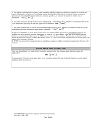 Form DFS-CEMN Application to Organize a New Cemetery Company - Florida, Page 4