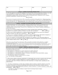 Form DFS-F-35 Application for Authority to Acquire Control of an Existing Cemetery Company - Florida, Page 3