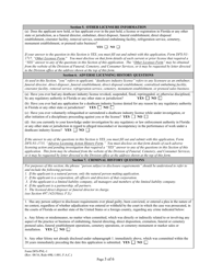 Form DFS-PNL-1 Application for Preneed License - Florida, Page 3