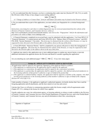 Form DFS-PNL-1 Application for Preneed License - Florida, Page 5